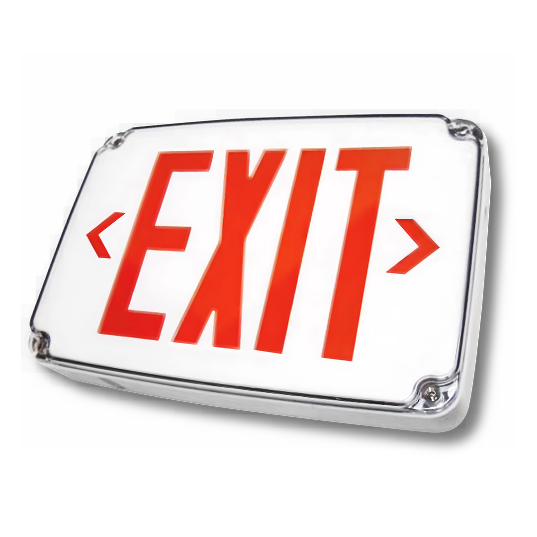 COMPACT WET LOCATION POLYCARBONATE EXIT SIGN